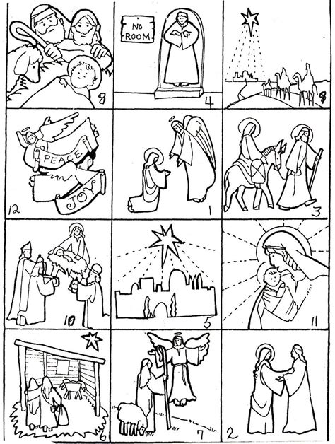 elementary school enrichment activities christmas story sequence  writing  nativity