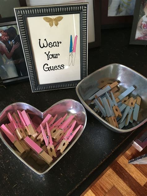 Gender Reveal Party Idea Frame Dollar Tree 1 Clothes