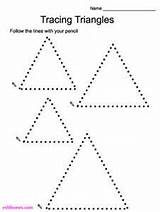Preschool Shapes Triangle Worksheets Shape Tracing Worksheet Printable Triangles Activities Pages Coloring Preschoolers Kindergarten Bing Printables Dotted Gif Lines Writing sketch template