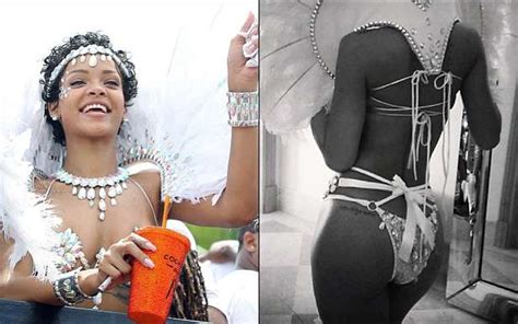 Rihanna Curte Carnaval De Barbados E Posta Fotos Com Fantasia Ousada