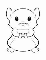 Coloring Hamsters sketch template