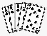 Cards Clipart Playing Deck Gambling Transparent Collection Pngitem sketch template