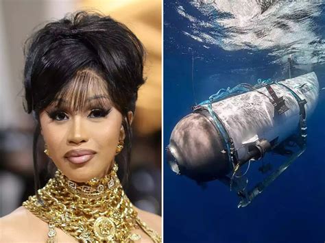 cardi b and the stepson of a titanic sub passenger are feuding after