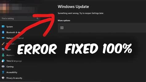 windows  update error   wrong   reopen settings  youtube