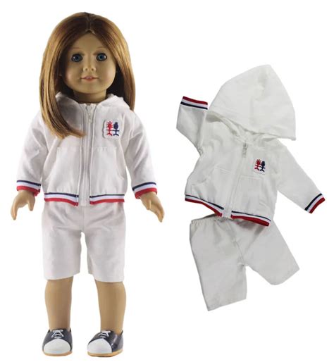 High Quality American Girl Doll Clothes Doll Accessories Fashion White