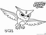Coloring Pages Jam Owl Animal Printable Bettercoloring sketch template