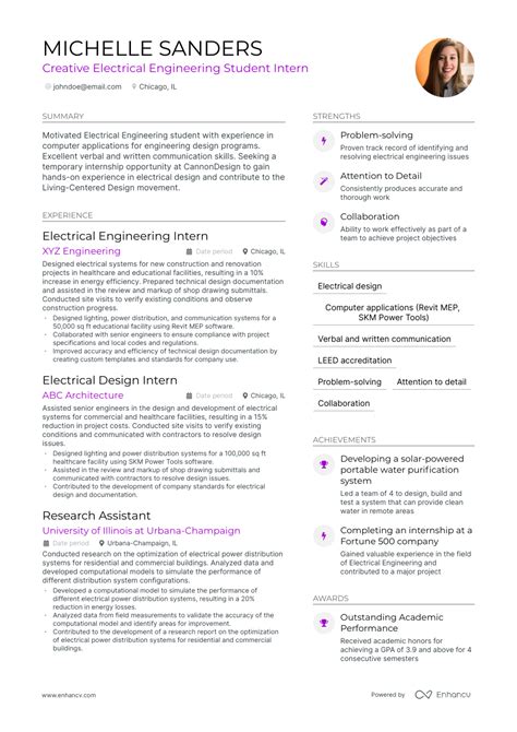 engineering student resume examples guide