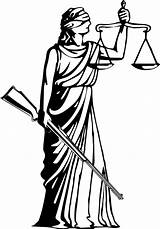 Justice Lady Clipart Statue Symbol Lawyer Symbols Justitia Clip Drawings Drawing Cliparts Criminal Logos Blind Law Scales Gun Sketch Court sketch template