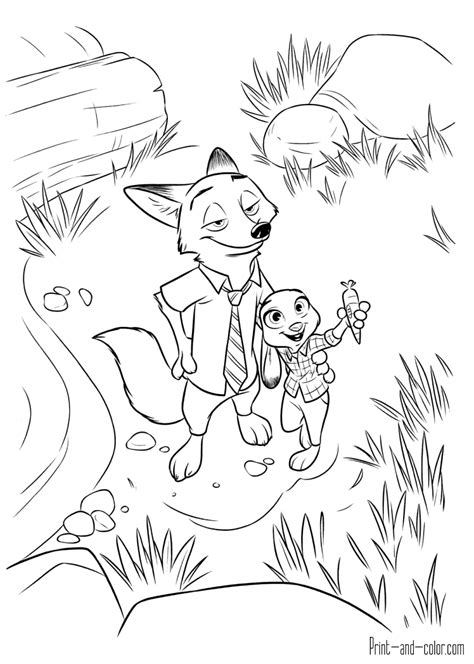 zootopia coloring books coloring pages
