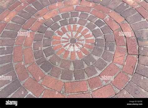circular brick paving high resolution stock photography  images alamy