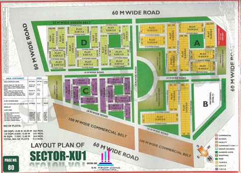 layout plan  sector xu greater noida hd map industry seller