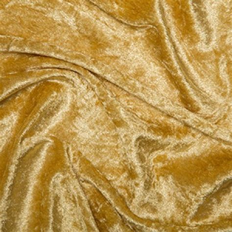 gold crushed velvet velour stretch fabric material polyester cm