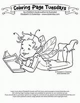 Coloring Elf Shelf Pages Reading Boy Fairy Color Girl Print Printable Dulemba Said Read Popular Tuesday Too Comments Books He sketch template