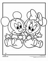 Coloring Pages Disney Baby Babies Christmas Adult sketch template