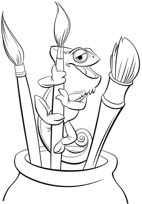rapunzel tangled coloring pages  getdrawings