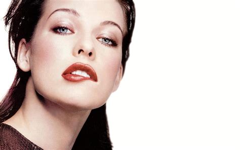 wallpaper face model milla jovovich makeup celebrity