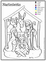 Coloring Number Getcolorings Actividades Nacimiento Posadas Nativity sketch template