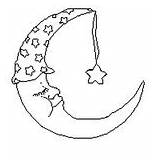 Lune Coloriage Maan Sterren Zon Colorare Estrellas Coloriages Sole Croissant Bonnet Etoiles Colorier Disegno sketch template