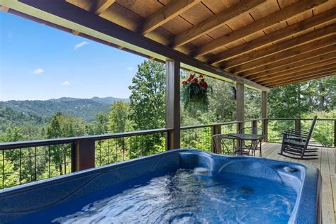 Charming Stylish Cabin W Great Views Indoor Outdoor Hot Tubs