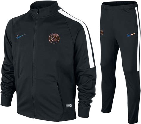 bolcom nike paris saint germain trainingspak maat  unisex zwartwit