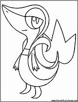 Snivy Coloring Pokemon Pages Drawing Getdrawings Printable Kids Fun sketch template