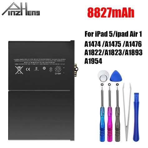 pinzheng mah tablet battery  ipad  air  replacement bateria