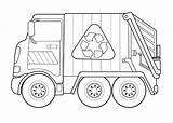 Truck Pages Coloring Kids Color Dump Recycling Semi Drawing Recycle Fascinating Via Activity Paintingvalley sketch template