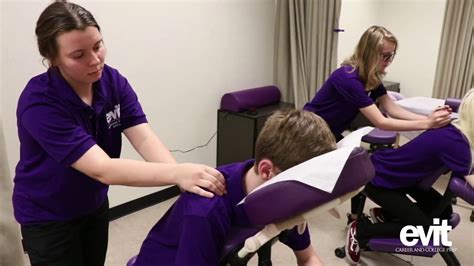 massage therapy career training program at evit career and college prep