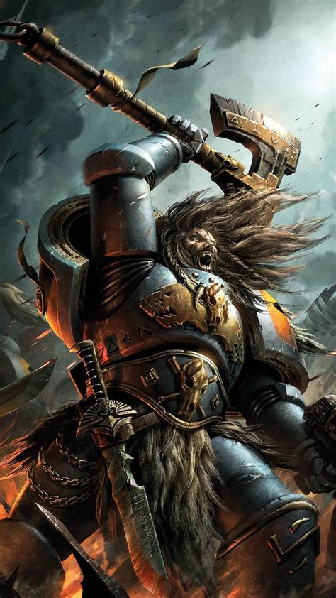 space wolf  raymond swanland space wolves warhammer  space