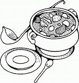 Soup Coloring Pages Bowl Drawing Food Tureen Printable Pot Getdrawings Popular Color Getcolorings Coloringhome sketch template