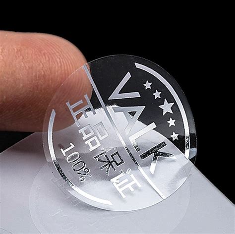 transparent pvc label sticker custom printing  custom shape custom