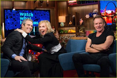 Video Andy Cohen Kisses Sting While Playing Spin The Bottle Photo