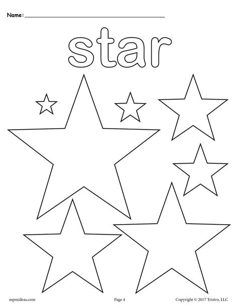 stars coloring page star shape worksheet supplyme toddler art