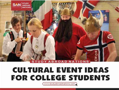 cultural event ideas  college students
