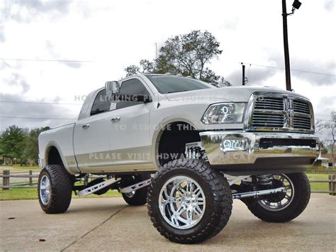 ram  mopar lifted truck silver