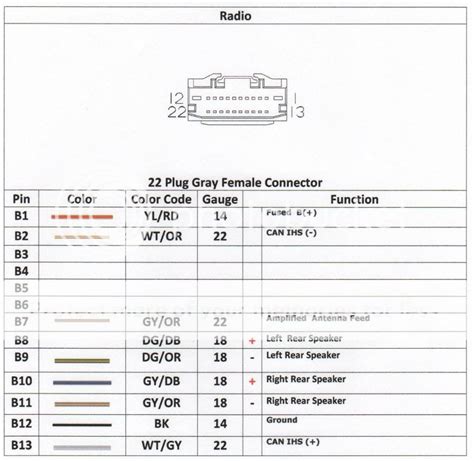 dodge radio wiring diagram