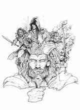 Coloring Tolkien Pages Lord Rings Hobbit Book Deviantart Adult Drawings La Inspiration Aragorn Visit Sketches Choose Board sketch template