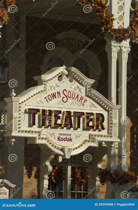 theater sign editorial stock photo image  florida