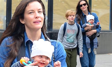 liv tyler bonds with her sons milo and sailor in new york