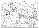 Pages Band Family Colouring Coloring Activity Beat Fresh Music Father Color Village Printable Print sketch template