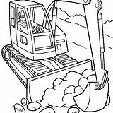 Coloring Construction Pages Truck Vehicles Excavator Digger Vehicle Color Getdrawings Printable Site Getcolorings Print Worker Military Drawing Colorings Printables sketch template