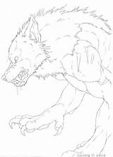 Werewolf Lineart Deviantart Drawings Coloring Drawing Werewolves Sketch Dark Color Cute Sketches Img15 sketch template