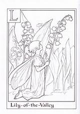Coloring Flower Pages Alphabet Fairies Fairy Colouring Book Popular sketch template