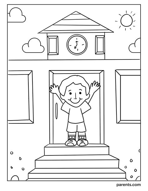 printable   school coloring pages  kids