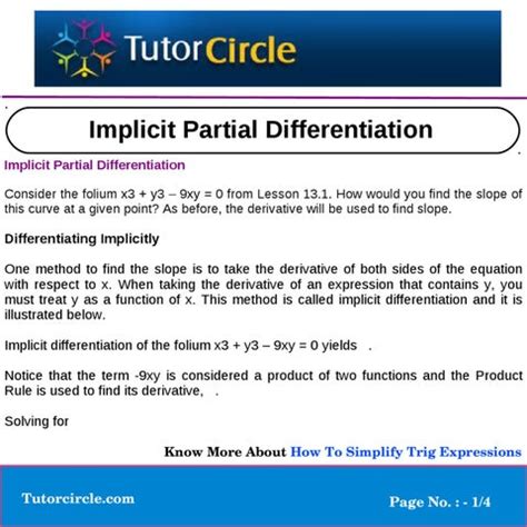 implicit partial differentiation  yatendra parashar issuu