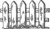Fence Drawing Clipart Picket Wood Country Drawings Clip Getdrawings Board Fences Paintingvalley Clipground Choose sketch template