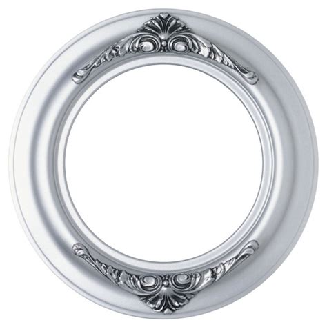 round frame in silver spray finish silver picture frames with ornate