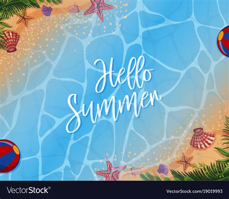 summer theme background  ocean royalty  vector image