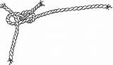 Rope Clipart Knot Clip Nautical Straight Cliparts Frayed Line Library Rescue Clipground sketch template