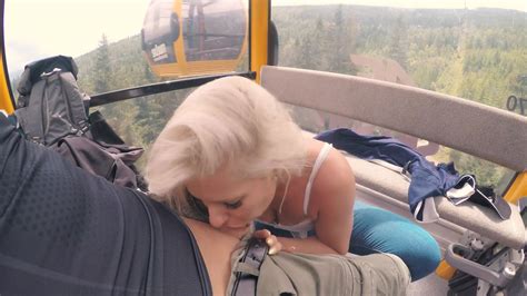 4k public bj and anal creampie in ski lift and lot of fuck